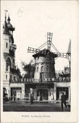 Carte postale ancienne Le Moulin Rouge
                                                                     à Paris 18e
                                