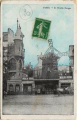 Carte postale ancienne Le Moulin Rouge
                                                                     à Paris 18e
                                