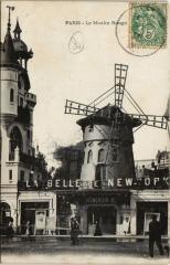 Carte postale ancienne Le Moulin Rouge
                                                                     à Paris 18e
                                