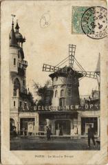 Carte postale ancienne Le Moulin Rouge
                                                                     à Paris 18e
                                
