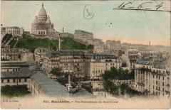 Carte postale ancienne Montmartre - Vue Panoramique du Sacré-Coeur
                                                                     à Paris 9e
                                
