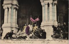 Carte postale ancienne Montmartre - Basilique du Sacré-Coeur, la Bénédiction de Paris par le Saint-Sacrement
                                                                     à Paris 18e
                                
