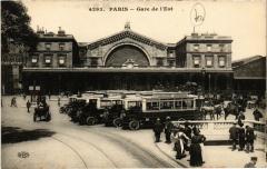 Carte postale ancienne Gare de l'Est
                                                                     à Paris 10e
                                