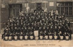 Carte postale ancienne Institution Saint-Nicolas - Harmonie.
                                                                     à Paris 6e
                                