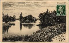 Carte postale ancienne Bois de Boulogne - Le Grand Lac
                                                                     à Paris 16e
                                