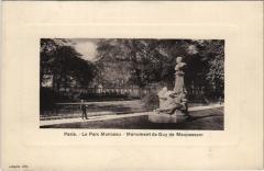 Le Parc Monceau - Monument de Guy de Maupassant à Paris 8e