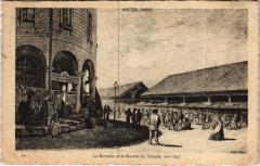 Paris 3e - La Rotonde et le Marché du Temple, vers 1845 à Paris 3e