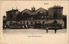 Carte postale ancienne Gare Montparnasse
                                                                     à Paris 6e
                                