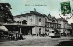 Carte postale ancienne La Gare Montparnasse
                                                                     à Paris 14e
                                