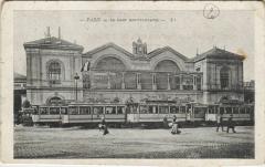 Carte postale ancienne La Gare Montparnasse
                                                                     à Paris 6e
                                