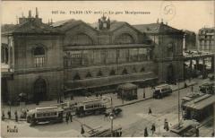 La gare Montparnasse à Paris 6e
