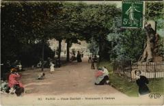 Carte postale ancienne Place d'Enfert Monument à Charlet
                                                                     à Paris 14e
                                