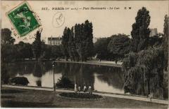 Carte postale ancienne Le Parc Montsouris - Le Lac
                                                                     à Paris 14e
                                