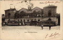 Carte postale ancienne Gare Montparnasse
                                                                     à Paris 6e
                                
