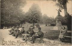 Carte postale ancienne Parc Montsouris - Les Allées
                                                                     à Paris 14e
                                
