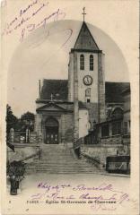 Carte postale ancienne Eglise Saint-Germain de Charonne
                                                                     à Paris 20e
                                
