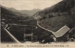 Mont Dore vue d'ensemble du parc des Sports à Mont-Dore