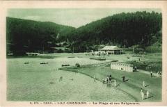 Lac Chambon - La Plage et ses Baigneurs