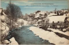 La Bourboule sous la Neige - La Dordogne à La Bourboule