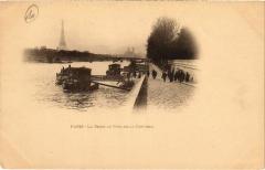 Paris 8e - La Seine au Pont de la Concorde à Paris 8e