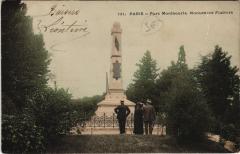 Carte postale ancienne Parc Montsouris - Monument Flatters
                                                                     à Paris 14e
                                