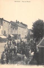 Matour - Place Du Marche - cliché rare à Matour
