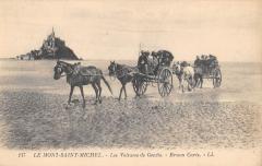 Le Mont Saint Michel - Les Voitures De Genets au Mont-Saint-Michel
