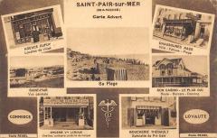 Saint Pair Sur Mer - Carte Advert - Publicite Des Comemrces De La Ville -
																					50380 Saint-Pair-sur-Mer
																			