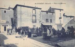 Saint Thibery - Place Du Marche à Saint-Thibéry