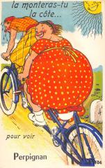 Perpignan - Cpa A Systeme De Depliant Representant Plusieurs Vues De La V à Perpignan