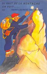 Saint Laurent De Cerdans - Cpa A Systeme De Depliant Representant Plusieu à Saint-Laurent-de-Cerdans