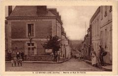 Le Grand Luce Mairie et Rue Saint-Facile