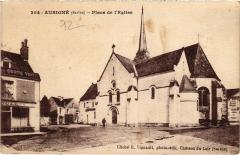 Aubigne Place de l'Eglise -
													72 Sarthe
												