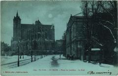 Le Mans Place des Jacobins la nuit au Mans