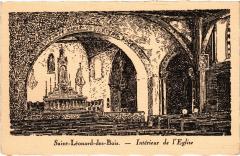 St Leonard des Bois interieur de l'eglise