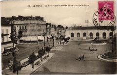 Le Mans Boulevard et entree de la Cour de la Gare -
																					72100 Le Mans
																			
