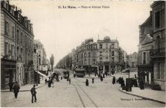 Le Mans Place et Avenue Thiers au Mans