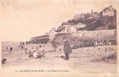 Villerville - La Plage Et La Digue à Villerville