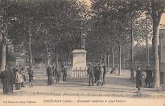 Narbonne - Monument Gambetta Et Quai Valliere à Narbonne