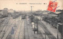 Chaumont - Panorama De La Gare - Train -
																					52000 Chaumont
																			