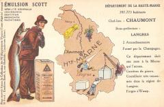 Cpa Representant Le Departement De La Haute Marne - Cpa Publicite