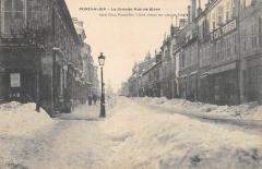 Pontarlier - La Grande Rue En Hiver à Pontarlier