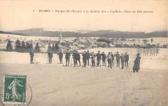 Russey - Equipe De Skieurs A La Montee Des Couffots - Piste De 1500 Metre