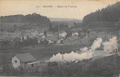 Maiche - Depart Du Tramway à Maîche