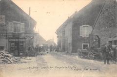 Avanne - Grande Rue - Vue Prise De L'Eglise - cpa pas courante