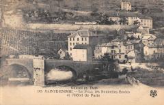 Sainte Enimie - Le Pont - Les Nouvelles Ecoles Et Hotel De Paris -
													48 Lozère
												