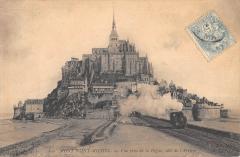 Vue Prise de la Digue, côté de l'Arrivée au Mont-Saint-Michel