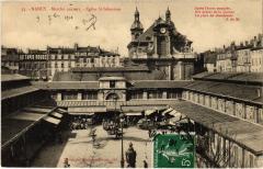Nancy Marche couvert Eglise Saint-Sebastien à Nancy