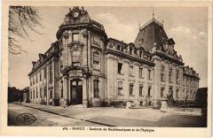 Nancy Instituts de Mathematiques et de Physique à Nancy