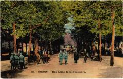 Nancy une allee de la Pepiniere à Nancy
